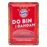 FC Bayern München plaat 2 stuks 20 x 15 cm rood